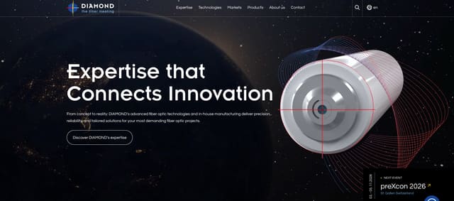 Diamond website homepage